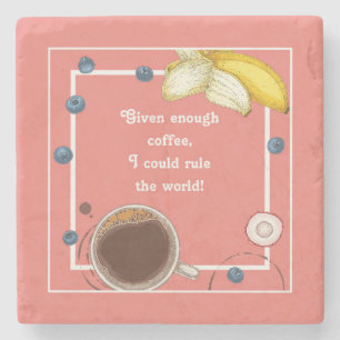 RULE DIE WELT... Steinuntersetzer