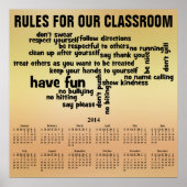 Rule for Our Classroom 2014 Calendar Poster (Vorne)