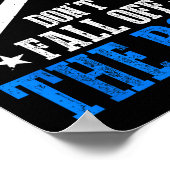 Rule Number One Don't Fall Off The Roof Roofing Co Poster (Ecke)