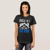 Rule Number One Don't Fall Off The Roof Roofing Co T-Shirt (Vorne ganz)