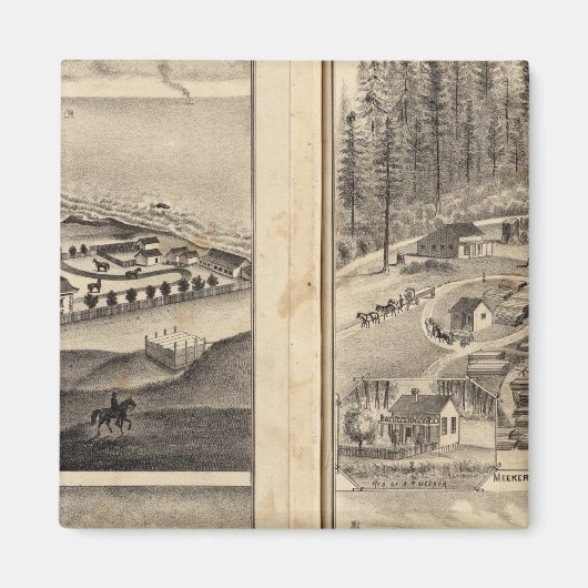 Rule Ranch Old Fort Ross Meeker Bros Magnet (Vorne)