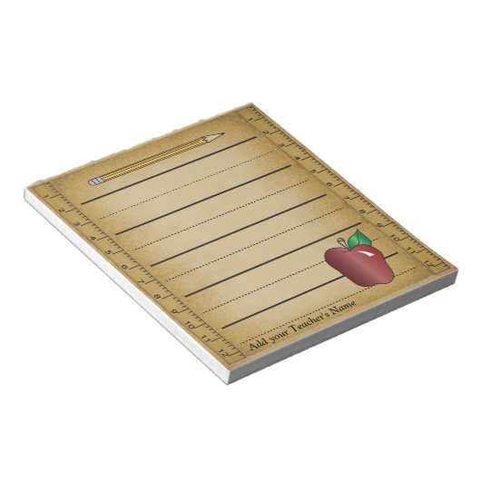 Ruler Paper Notepad Notizblock (angewinkelt)