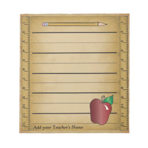 Ruler Paper Notepad Notizblock