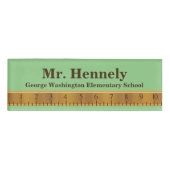 Ruler Teacher's Individuelle Name Tag Namenschild (Vorderseite)