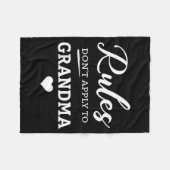 Rules Don't Apply To Grandma  Fleecedecke (Vorderseite (Horizontal))