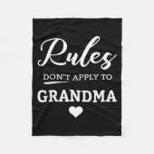 Rules Don't Apply To Grandma  Fleecedecke (Vorderseite)