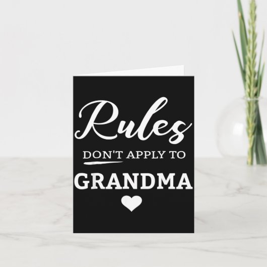 Rules Don't Apply To Grandma Karte (Vorderseite)