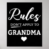 Rules Don't Apply To Grandma  Poster (Vorne)