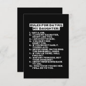 Rules for dating my daughter dankeskarte (Vorne/Hinten)