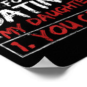 Rules For Dating My Daughter Design You Can't Dad Poster (Ecke)