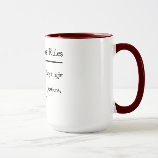 Rules Kapitäns Tasse (Rechts)