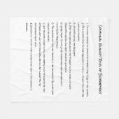 Rules of Engagement  Blanket Fleecedecke (Vorderseite (Horizontal))
