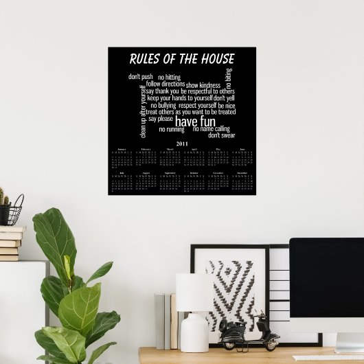Rules of the House Poster (Heimbüro)
