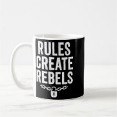 Rules Rebels Protest Dom Statement Gift Kaffeetasse (Links)