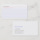 Rulf-/Linde-Indexkarte Visitenkarte (Vorne/Hinten)