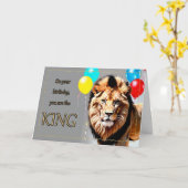 Ruling King Boys Geburtskarte Karte (Gelbe Blume)