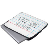 Rulle Paper School Themed Electronics Computer Bag Laptopschutzhülle (Vorne Knopf)