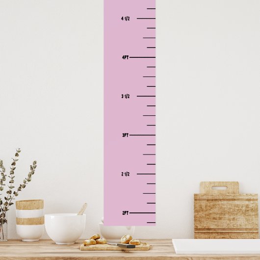 Ruller-Wachstumsdiagramm Poster (Küche)