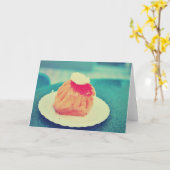 Rum baba Grußkarte Karte (Gelbe Blume)