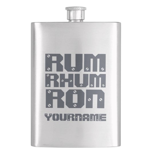 RUM-benutzerdefinierte Flasche Flachmann (Vorderseite)