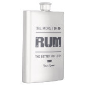 RUM-benutzerdefinierter Monogramm-Kolben Flachmann (Rechts)