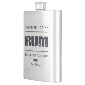 RUM-benutzerdefinierter Monogramm-Kolben Flachmann (Links)