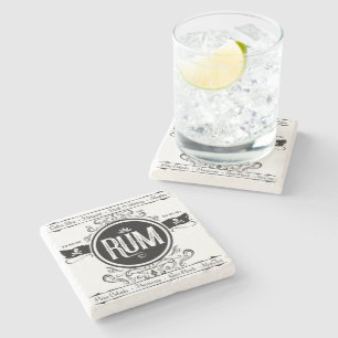 Rum-Coaster Steinuntersetzer