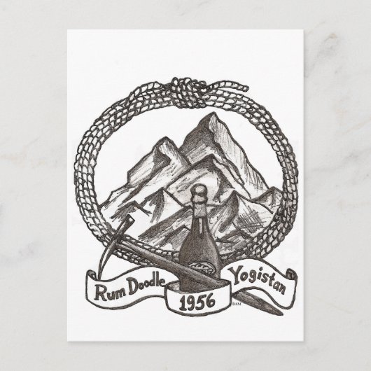 Rum Doodle Postkarte (Vorderseite)