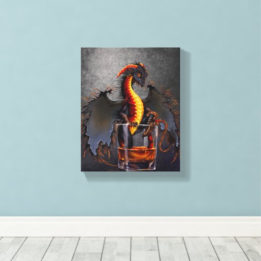 Rum Dragon 8x10 Canvas Print Leinwanddruck (Insitu (Holzboden))