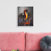 Rum Dragon 8x10 Canvas Print Leinwanddruck (Insitu (Wohnzimmer))