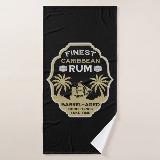 Rum Drinker Geschenk Badehandtuch (Badehandtuch)