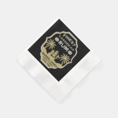 Rum Drinker Geschenk Serviette (Ecke)