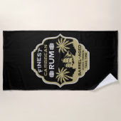 Rum Drinker Geschenk Strandtuch (Vorderseite)
