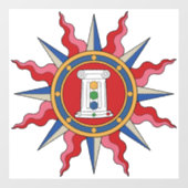 RUM-Fensterklammer Fensteraufkleber (Blatt)