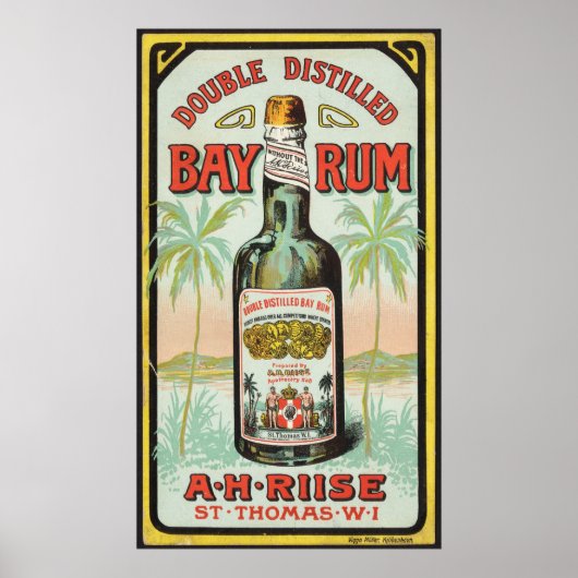 Rum Flasche Poster (Vorne)