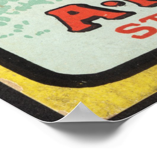 Rum Flasche Poster (Ecke)