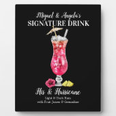 Rum Hurricane ・ PERSONALISIEREN Sie diesen Signatu Fotoplatte (Vorderseite)
