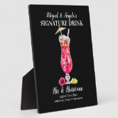 Rum Hurricane ・ PERSONALISIEREN Sie diesen Signatu Fotoplatte (Seite)