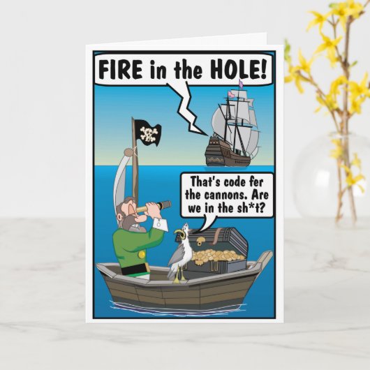 RUM JOKE. KARTE (Gelbe Blume)