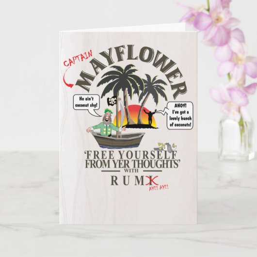 RUM JOKE KARTE (Orchidee)