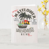 RUM JOKE KARTE (Gelbe Blume)