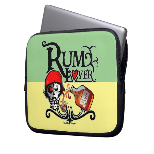 Rum Liebhaber Laptopschutzhülle (Vorderseite Links)