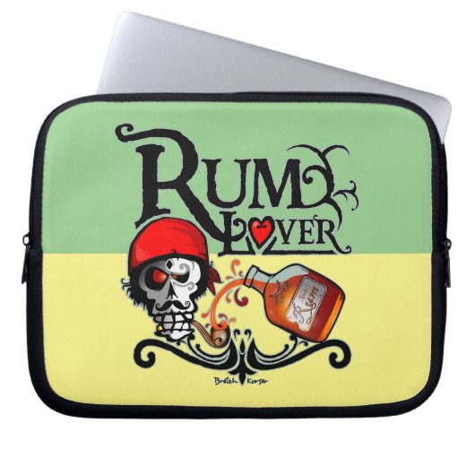 Rum Liebhaber Laptopschutzhülle (Vorderseite)