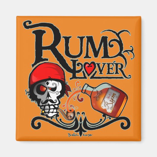 Rum Liebhaber Magnet (Vorne)
