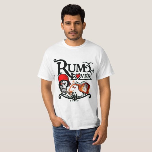 Rum Liebhaber T-Shirt (Vorne ganz)