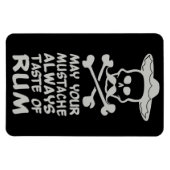 Rum Mustache benutzerdefinierter Farbmagnet Magnet (Horizontal)