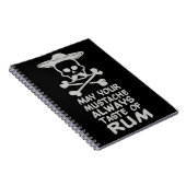 Rum Mustache benutzerdefiniertes Farbnotebook Notizblock (Rechte Seite)