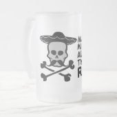 Rum Mustache Tasse - wählen Sie Stil, Farbe (Vorderseite Links)