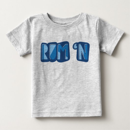 Rum 'n, English, Yorkshire Slang Baby T-shirt (Vorderseite)