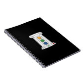 RUM-Notebook mit schwarzer Abdeckung Notizblock (Rechte Seite)